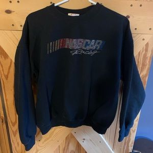 NASCAR black crew neck